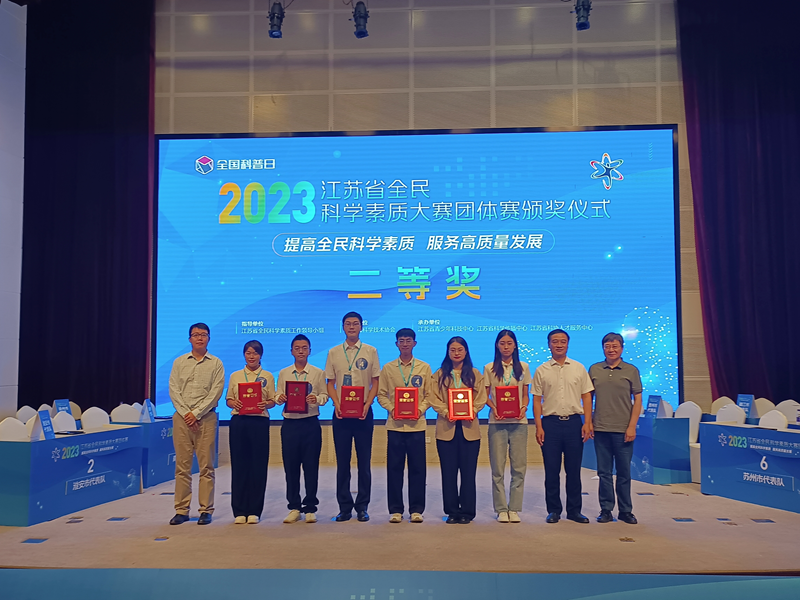 徐州市荣获江苏省全民科学素质大赛2个团体二等奖